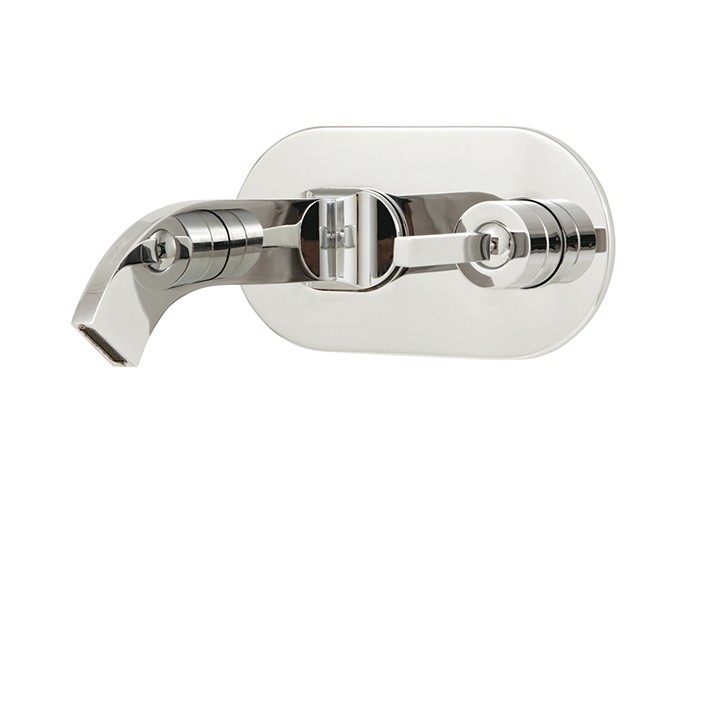 Wallmount lavatory faucet
