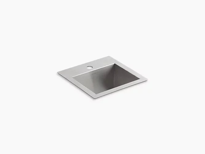 15" top-/undermount bar sink