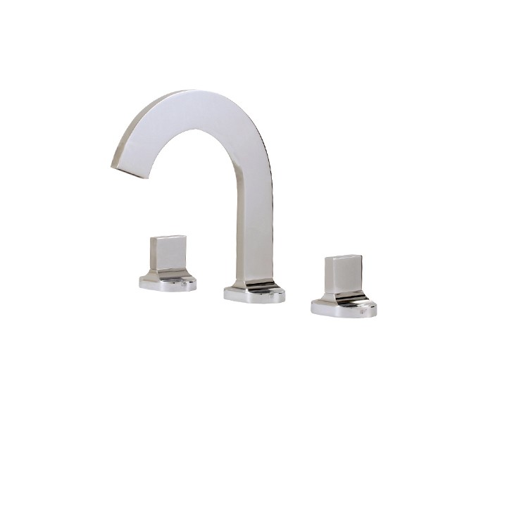 Widespread lavatory faucet